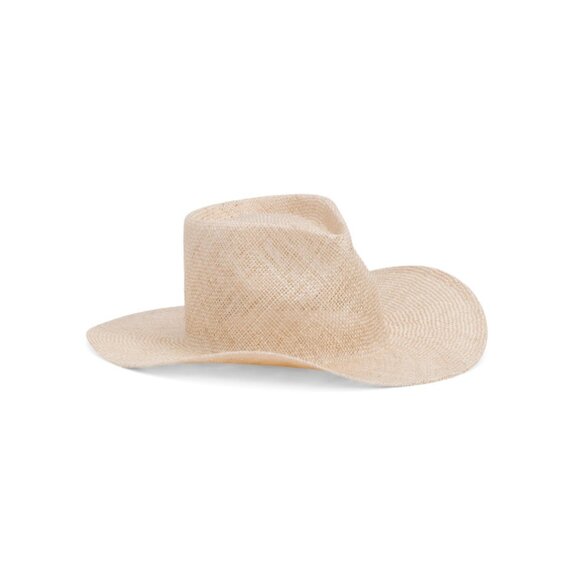 LACK OF COLOR Bone The Oasis Woven Panama Fedora - Picture 1 of 2